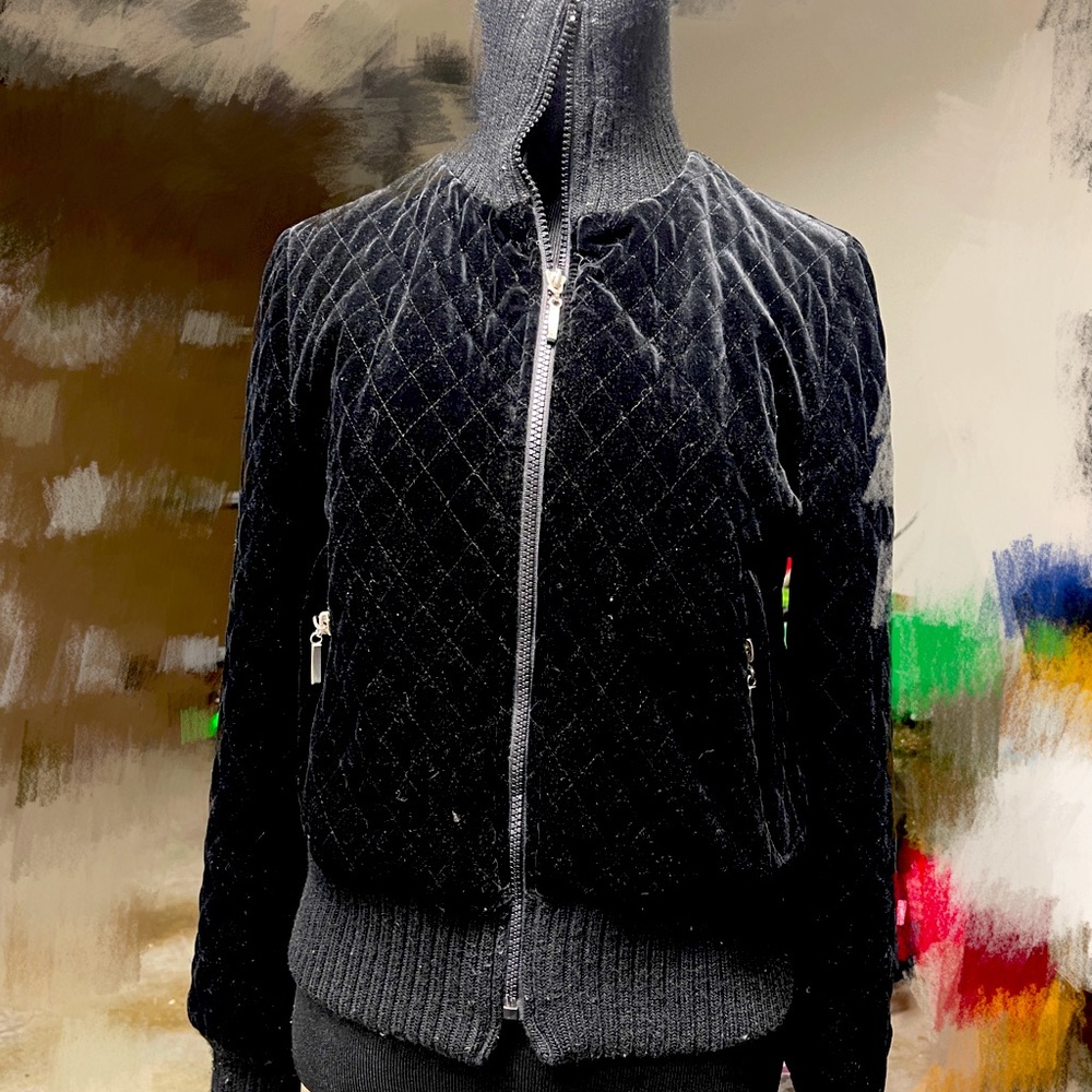 Stylish Black Velvet Jacket